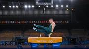 24 July 2021; Rhys McClenaghan of Ireland competes on the Pommel Horse in artistic gymnastics qualification at the Ariake Gymnastics Centre during the 2020 Tokyo Summer Olympic Games in Tokyo, Japan. Photo by Ramsey Cardy/Sportsfile