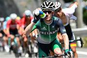 24 July 2021; Eddie Dunbar of Ireland in action during the men's cycling road race  from Musashinonomori Park to Fuji International Speedway during the 2020 Tokyo Summer Olympic Games in Tokyo, Japan. Photo by Alex Broadway/Sportsfile