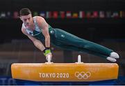 24 July 2021; Rhys McClenaghan of Ireland competing on the Pommel Horse in artistic gymnastics qualification at the Ariake Gymnastics Centre during the 2020 Tokyo Summer Olympic Games in Tokyo, Japan. Photo by Ramsey Cardy/Sportsfile