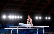 24 July 2021; Mikhail Koudinov of New Zealand competes on the Parallel Bars in artistic gymnastics qualification at the Ariake Gymnastics Centre during the 2020 Tokyo Summer Olympic Games in Tokyo, Japan. Photo by Ramsey Cardy/Sportsfile