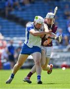24 July 2021; Shane Cooney of Galway is tackled by Shane Bennett of Waterford during the GAA Hurling All-Ireland Senior Championship Round 2 match between Waterford and Galway at Semple Stadium in Thurles, Tipperary. Photo by Ray McManus/Sportsfile