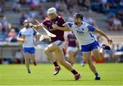 24 July 2021; Shane Cooney of Galway is tackled by Jamie Barron of Waterford during the GAA Hurling All-Ireland Senior Championship Round 2 match between Waterford and Galway at Semple Stadium in Thurles, Tipperary. Photo by Ray McManus/Sportsfile