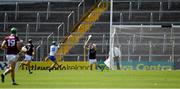 24 July 2021; Jack Fagan of Waterford shoots past Galway goalkeeper Daragh Fahy to score a goal, in the 32nd minute, during the GAA Hurling All-Ireland Senior Championship Round 2 match between Waterford and Galway at Semple Stadium in Thurles, Tipperary. Photo by Ray McManus/Sportsfile