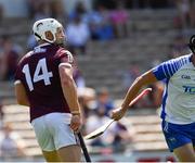 24 July 2021; Joe Canning of Galway reacts after being struck on the wrist near the end of the first half during the GAA Hurling All-Ireland Senior Championship Round 2 match between Waterford and Galway at Semple Stadium in Thurles, Tipperary. Photo by Ray McManus/Sportsfile