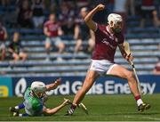 24 July 2021; Jason Flynn of Galway celebrates after scoring his side's second goal during the GAA Hurling All-Ireland Senior Championship Round 2 match between Waterford and Galway at Semple Stadium in Thurles, Tipperary. Photo by Harry Murphy/Sportsfile