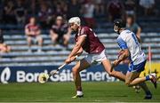 24 July 2021; Jason Flynn of Galway shoots to score his side's second goal during the GAA Hurling All-Ireland Senior Championship Round 2 match between Waterford and Galway at Semple Stadium in Thurles, Tipperary. Photo by Harry Murphy/Sportsfile
