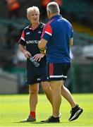 23 July 2021; Cork manager Kieran Kingston with Cork selector Diarmuid O'Sullivan before the GAA Hurling All-Ireland Senior Championship Round 2 match between Clare and Cork at LIT Gaelic Grounds in Limerick. Photo by Eóin Noonan/Sportsfile