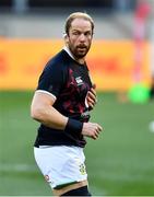 24 July 2021; Captain Alun Wyn Jones of British and Irish Lions warms up prior to the first test of the British and Irish Lions tour match between South Africa and British and Irish Lions at Cape Town Stadium in Cape Town, South Africa. Photo by Ashley Vlotman/Sportsfile