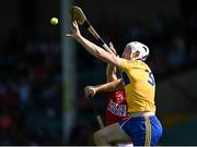23 July 2021; Conor Cleary in action against Patrick Horgan of Cork during the GAA Hurling All-Ireland Senior Championship Round 2 match between Clare and Cork at LIT Gaelic Grounds in Limerick. Photo by Piaras Ó Mídheach/Sportsfile