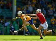 23 July 2021; Ryan Taylor of Clare in action against Luke Meade of Cork during the GAA Hurling All-Ireland Senior Championship Round 2 match between Clare and Cork at LIT Gaelic Grounds in Limerick. Photo by Eóin Noonan/Sportsfile