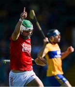 23 July 2021; Shane Kingston of Cork celebrates scoring his side's second goal during the GAA Hurling All-Ireland Senior Championship Round 2 match between Clare and Cork at LIT Gaelic Grounds in Limerick. Photo by Piaras Ó Mídheach/Sportsfile
