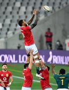 24 July 2021; Courtney Lawes of the British and Irish Lions wins a lineout during the first test of the British and Irish Lions tour match between South Africa and British and Irish Lions at Cape Town Stadium in Cape Town, South Africa. Photo by Ashley Vlotman/Sportsfile