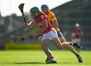 23 July 2021; Robbie O'Flynn of Cork in action against David McInerney of Clare during the GAA Hurling All-Ireland Senior Championship Round 2 match between Clare and Cork at LIT Gaelic Grounds in Limerick. Photo by Eóin Noonan/Sportsfile