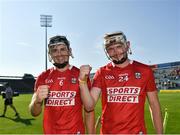 23 July 2021; Cork players Mark Coleman, left, and Shane Barrett after the GAA Hurling All-Ireland Senior Championship Round 2 match between Clare and Cork at LIT Gaelic Grounds in Limerick. Photo by Eóin Noonan/Sportsfile