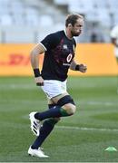 24 July 2021; Captain Alun Wyn Jones of British and Irish Lions warms up prior to the first test of the British and Irish Lions tour match between South Africa and British and Irish Lions at Cape Town Stadium in Cape Town, South Africa. Photo by Ashley Vlotman/Sportsfile