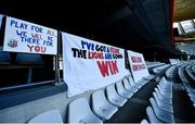 24 July 2021; A general view of Lions banners before the first test of the British and Irish Lions tour match between South Africa and British and Irish Lions at Cape Town Stadium in Cape Town, South Africa. Photo by Ashley Vlotman/Sportsfile