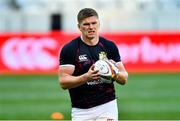 24 July 2021; Owen Farrell of British and Irish Lions warms up before the first test of the British and Irish Lions tour match between South Africa and British and Irish Lions at Cape Town Stadium in Cape Town, South Africa. Photo by Ashley Vlotman/Sportsfile