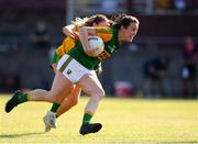 24 July 2021; Anna Galvin of Kerry in action against Niamh Carr of Donegal during the TG4 All-Ireland Senior Ladies Football Championship Group 4 Round 3 match between Donegal and Kerry at Tuam Stadium in Galway. Photo by Matt Browne/Sportsfile
