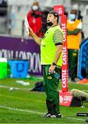 24 July 2021; South Africa head coach Rassie Erasmus during the first test of the British and Irish Lions tour match between South Africa and British and Irish Lions at Cape Town Stadium in Cape Town, South Africa. Photo by Ashley Vlotman/Sportsfile