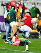 24 July 2021; Cheslin Kolbe of South Africa and Ali Price of British and Irish Lions in action during the first test of the British and Irish Lions tour match between South Africa and British and Irish Lions at Cape Town Stadium in Cape Town, South Africa. Photo by Ashley Vlotman/Sportsfile