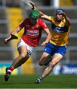23 July 2021; Robbie O'Flynn of Cork in action against David McInerney of Clare during the GAA Hurling All-Ireland Senior Championship Round 2 match between Clare and Cork at LIT Gaelic Grounds in Limerick. Photo by Piaras Ó Mídheach/Sportsfile