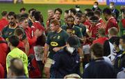 24 July 2021; British and Irish Lions players applaud the South Africa players who they defeated in the first test of the British and Irish Lions tour match between South Africa and British and Irish Lions at Cape Town Stadium in Cape Town, South Africa. Photo by Ashley Vlotman/Sportsfile