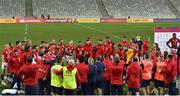 24 July 2021; British and Irish Lions players celebrate following victory in the first test of the British and Irish Lions tour match between South Africa and British and Irish Lions at Cape Town Stadium in Cape Town, South Africa. Photo by Ashley Vlotman/Sportsfile