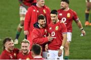 24 July 2021; Ali Price, left, and Conor Murray of the British and Irish Lions after the first test of the British and Irish Lions tour match between South Africa and British and Irish Lions at Cape Town Stadium in Cape Town, South Africa. Photo by Ashley Vlotman/Sportsfile