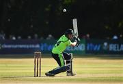 24 July 2021; Craig Young of Ireland in action during the Men's T20 International match between Ireland and South Africa at Stormont in Belfast. Photo by David Fitzgerald/Sportsfile