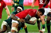 24 July 2021; Courtney Lawes of British and Irish Lions is tackled by Siya Kolisi of South Africa during the first test of the British and Irish Lions tour match between South Africa and British and Irish Lions at Cape Town Stadium in Cape Town, South Africa. Photo by Ashley Vlotman/Sportsfile