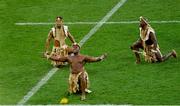 24 July 2021; Performers during the pre-match performance before the first test of the British and Irish Lions tour match between South Africa and British and Irish Lions at Cape Town Stadium in Cape Town, South Africa. Photo by Ashley Vlotman/Sportsfile