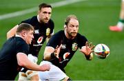 24 July 2021; British and Irish Lions players, from left, Tadhg Furlong, Jack Conan and Alun Wyn Jones of British and Irish Lions before the first test of the British and Irish Lions tour match between South Africa and British and Irish Lions at Cape Town Stadium in Cape Town, South Africa. Photo by Ashley Vlotman/Sportsfile