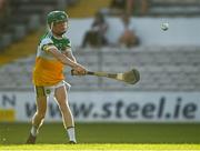 21 July 2021; Adam Screeney of Offaly during the Electric Ireland Leinster GAA Minor Hurling Championship Semi-Final match between Kilkenny and Offaly at UPMC Nowlan Park in Kilkenny. Photo by Eóin Noonan/Sportsfile