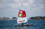 25 July 2021; Annalise Murphy of Ireland before competing in the Women's Laser Radial races at the Enoshima Yacht Harbour during the 2020 Tokyo Summer Olympic Games in Tokyo, Japan. Photo by Stephen McCarthy/Sportsfile