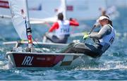 25 July 2021; Annalise Murphy of Ireland in action during the Women's Laser Radial races at the Enoshima Yacht Harbour during the 2020 Tokyo Summer Olympic Games in Tokyo, Japan. Photo by Stephen McCarthy/Sportsfile