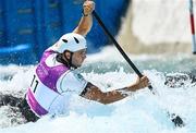 25 July 2021; Liam Jegou of Ireland in action during the Men’s C1 Canoe Slalom heats at the Kasai Canoe Slalom Centre during the 2020 Tokyo Summer Olympic Games in Tokyo, Japan. Photo by Ramsey Cardy/Sportsfile
