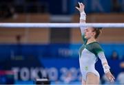 25 July 2021; Megan Ryan of Ireland after competing on the uneven bars during women's artistic gymnastics all-round qualification at the Ariake Gymnastics Centre during the 2020 Tokyo Summer Olympic Games in Tokyo, Japan. Photo by Brendan Moran/Sportsfile