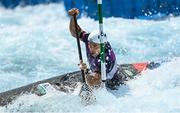 25 July 2021; Pavel Eigel of Russian Olympic Committee in action during the Men’s C1 Canoe Slalom heats at the Kasai Canoe Slalom Centre during the 2020 Tokyo Summer Olympic Games in Tokyo, Japan. Photo by Ramsey Cardy/Sportsfile