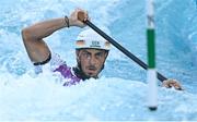 25 July 2021; Sideris Tasiadis of Germany in action during the Men’s C1 Canoe Slalom heats at the Kasai Canoe Slalom Centre during the 2020 Tokyo Summer Olympic Games in Tokyo, Japan. Photo by Ramsey Cardy/Sportsfile