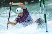 25 July 2021; Zachary Lokken of USA in action during the Men’s C1 Canoe Slalom heats at the Kasai Canoe Slalom Centre during the 2020 Tokyo Summer Olympic Games in Tokyo, Japan. Photo by Ramsey Cardy/Sportsfile