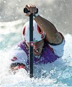 25 July 2021; Thomas Koechlin of Switzerland in action during the Men’s C1 Canoe Slalom heats at the Kasai Canoe Slalom Centre during the 2020 Tokyo Summer Olympic Games in Tokyo, Japan. Photo by Ramsey Cardy/Sportsfile