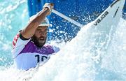 25 July 2021; Matija Marinic of Croatia in action during the Men’s C1 Canoe Slalom heats at the Kasai Canoe Slalom Centre during the 2020 Tokyo Summer Olympic Games in Tokyo, Japan. Photo by Ramsey Cardy/Sportsfile