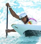 25 July 2021; Jean Pierre Bourhis of Senegal in action during the Men’s C1 Canoe Slalom heats at the Kasai Canoe Slalom Centre during the 2020 Tokyo Summer Olympic Games in Tokyo, Japan. Photo by Ramsey Cardy/Sportsfile