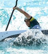 25 July 2021; Jessica Fox of Australia in action during the Women’s C1 Canoe Slalom heats at the Kasai Canoe Slalom Centre during the 2020 Tokyo Summer Olympic Games in Tokyo, Japan. Photo by Ramsey Cardy/Sportsfile