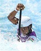 25 July 2021; Jean Pierre Bourhis of Senegal in action during the Men’s C1 Canoe Slalom heats at the Kasai Canoe Slalom Centre during the 2020 Tokyo Summer Olympic Games in Tokyo, Japan. Photo by Ramsey Cardy/Sportsfile