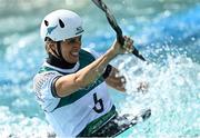 25 July 2021; Luuka Jones of New Zealand in action during the Women's C1 Canoe Slalom heats at the Kasai Canoe Slalom Centre during the 2020 Tokyo Summer Olympic Games in Tokyo, Japan. Photo by Ramsey Cardy/Sportsfile