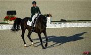 25 July 2021; Heike Holstein of Ireland on Sambuca during day 2 of the Dressage Team and Individual Qualifier at the Equestrian Park during the 2020 Tokyo Summer Olympic Games in Tokyo, Japan. Photo by Brendan Moran/Sportsfile