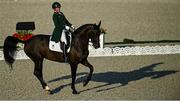 25 July 2021; Heike Holstein of Ireland on Sambuca during day 2 of the Dressage Team and Individual Qualifier at the Equestrian Park during the 2020 Tokyo Summer Olympic Games in Tokyo, Japan. Photo by Brendan Moran/Sportsfile