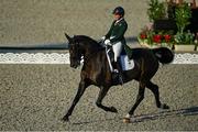 25 July 2021; Heike Holstein of Ireland on Sambuca during day 2 of the Dressage Team and Individual Qualifier at the Equestrian Park during the 2020 Tokyo Summer Olympic Games in Tokyo, Japan. Photo by Brendan Moran/Sportsfile