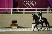 25 July 2021; Heike Holstein of Ireland on Sambuca during day 2 of the Dressage Team and Individual Qualifier at the Equestrian Park during the 2020 Tokyo Summer Olympic Games in Tokyo, Japan. Photo by Brendan Moran/Sportsfile